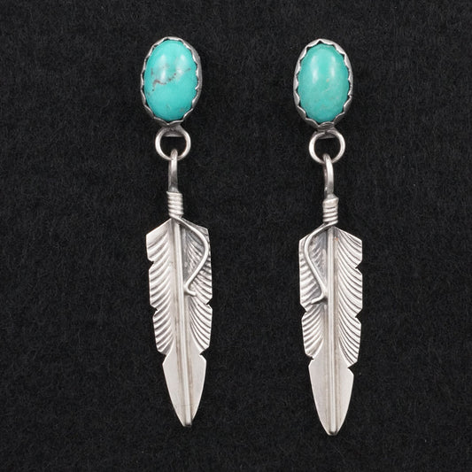 Chris Charley Turquoise & Sterling Silver Earrings