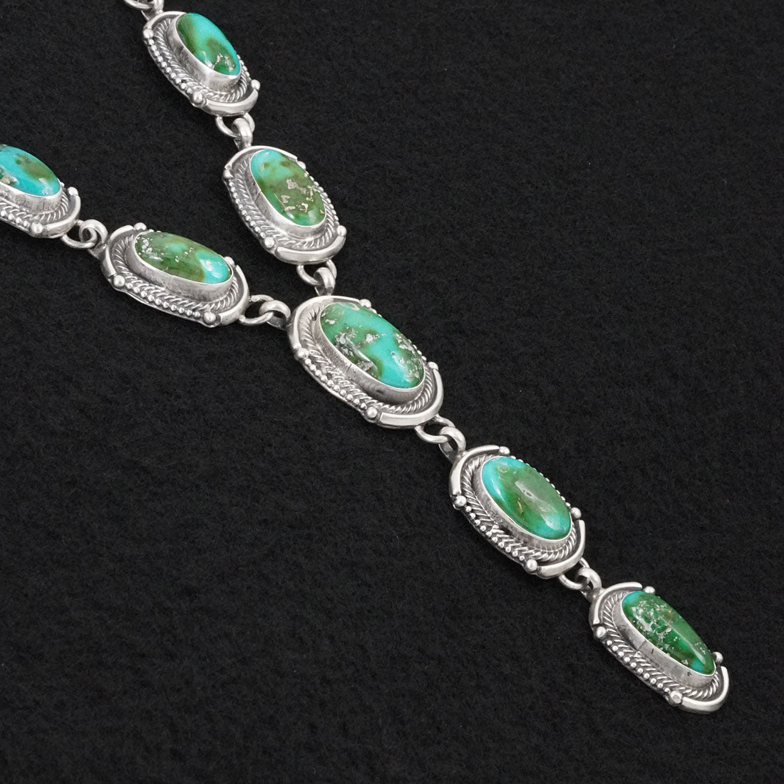 Bobby Johnson Turquoise & Sterling Silver Necklace Set