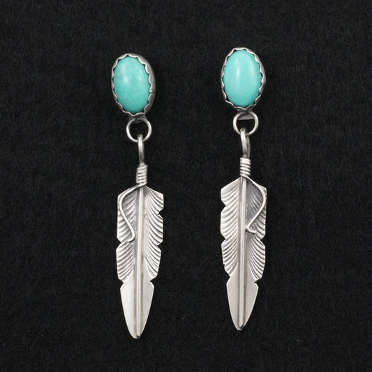 Chris Charley Turquoise & Sterling Silver Earrings