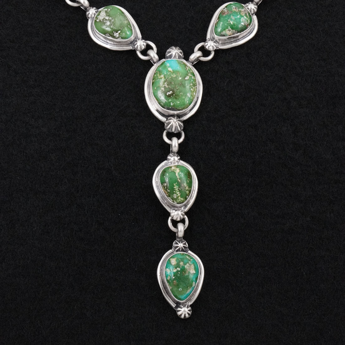 Bobby Johnson Turquoise & Sterling Silver Necklace Set