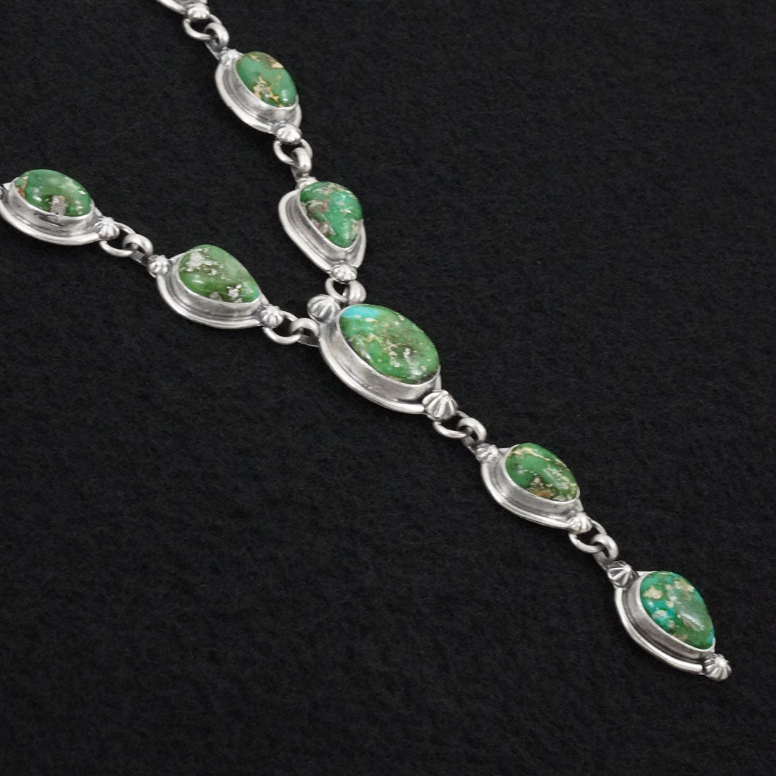 Bobby Johnson Turquoise & Sterling Silver Necklace Set