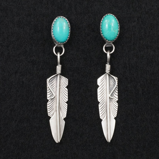 Chris Charley Turquoise & Sterling Silver Earrings