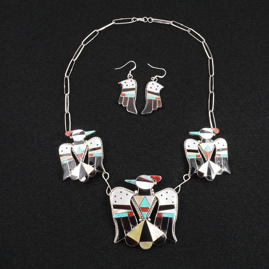 Corraine Shack Multi-Stone & Sterling Silver Necklace Set