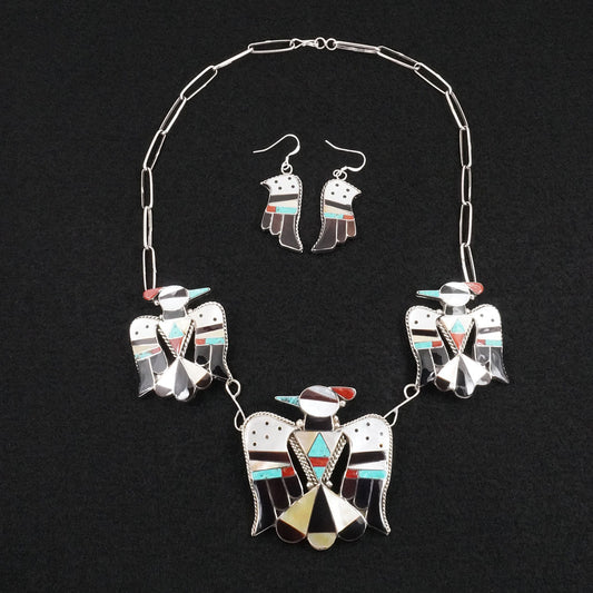 Corraine Shack Multi-Stone & Sterling Silver Necklace Set