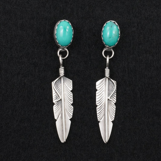 Chris Charley Turquoise & Sterling Silver Earrings