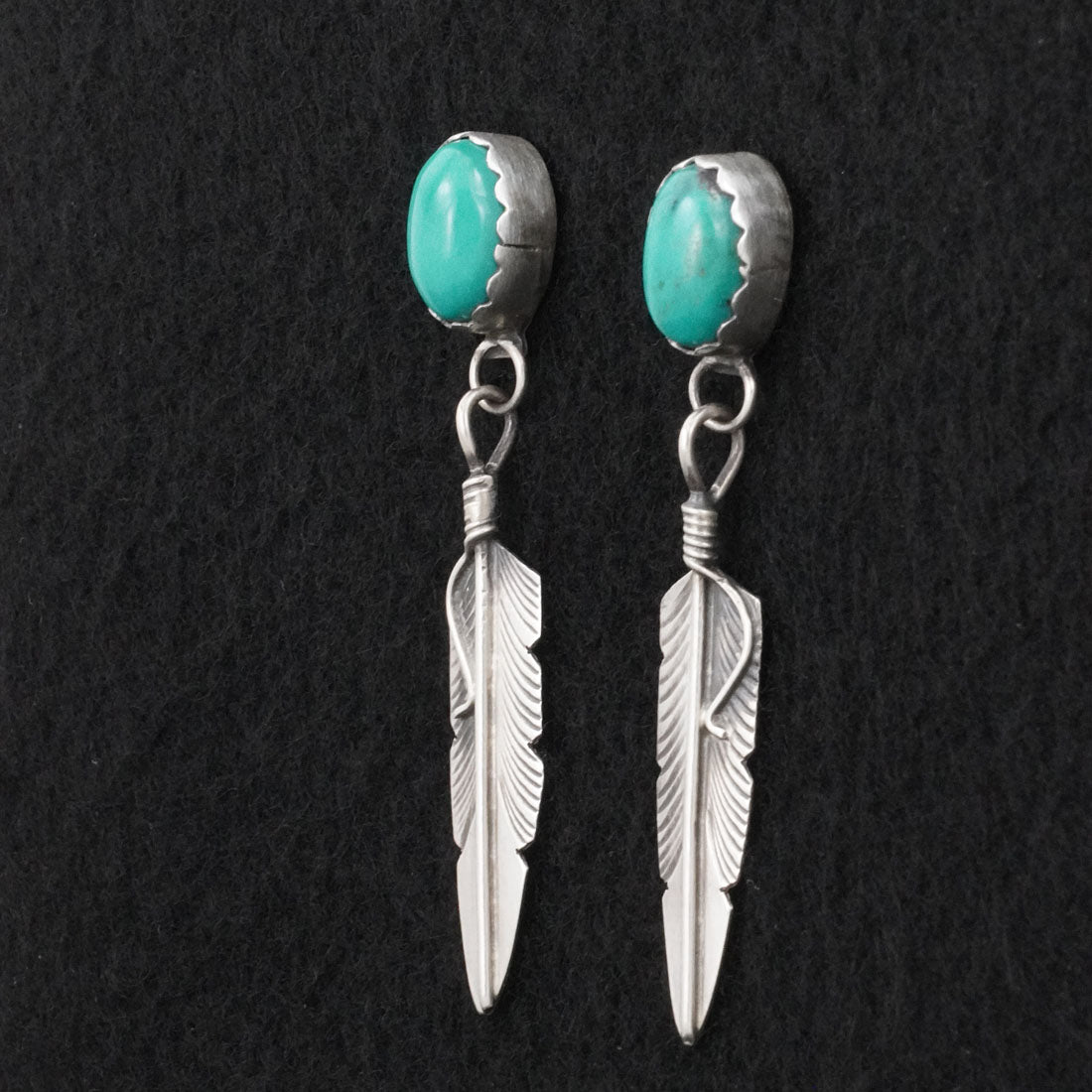 Chris Charley Turquoise & Sterling Silver Earrings