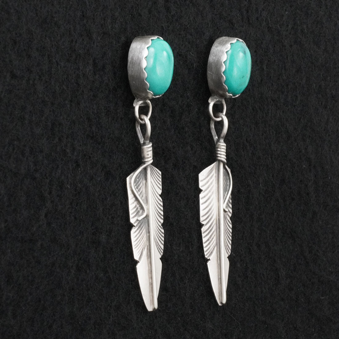 Chris Charley Turquoise & Sterling Silver Earrings