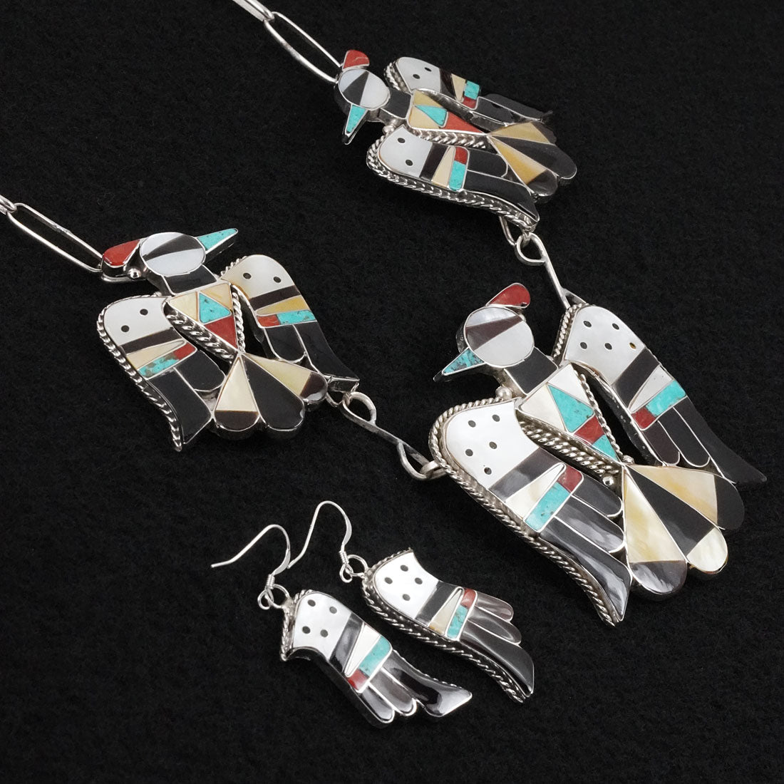 Corraine Shack Multi-Stone & Sterling Silver Necklace Set