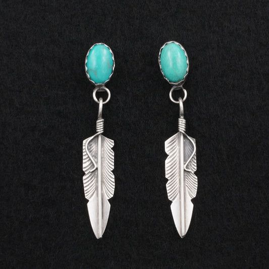 Chris Charley Turquoise & Sterling Silver Earrings