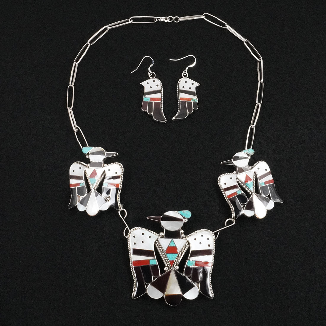 Corraine Shack Multi-Stone & Sterling Silver Necklace Set