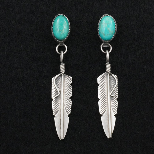 Chris Charley Turquoise & Sterling Silver Earrings