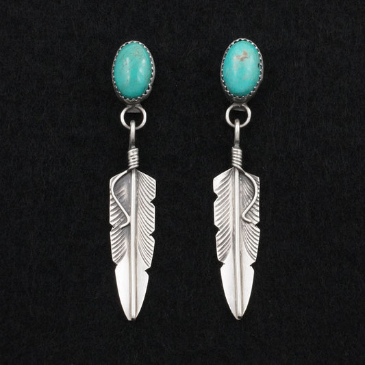 Chris Charley Turquoise & Sterling Silver Earrings