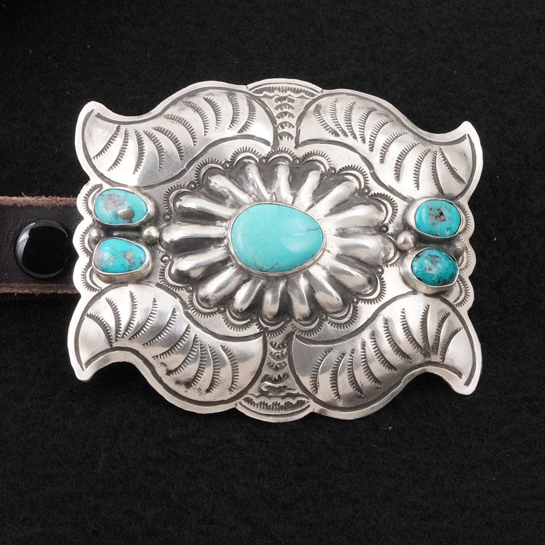 Marilyn Ramone Turquoise & Sterling Silver Concho Belt