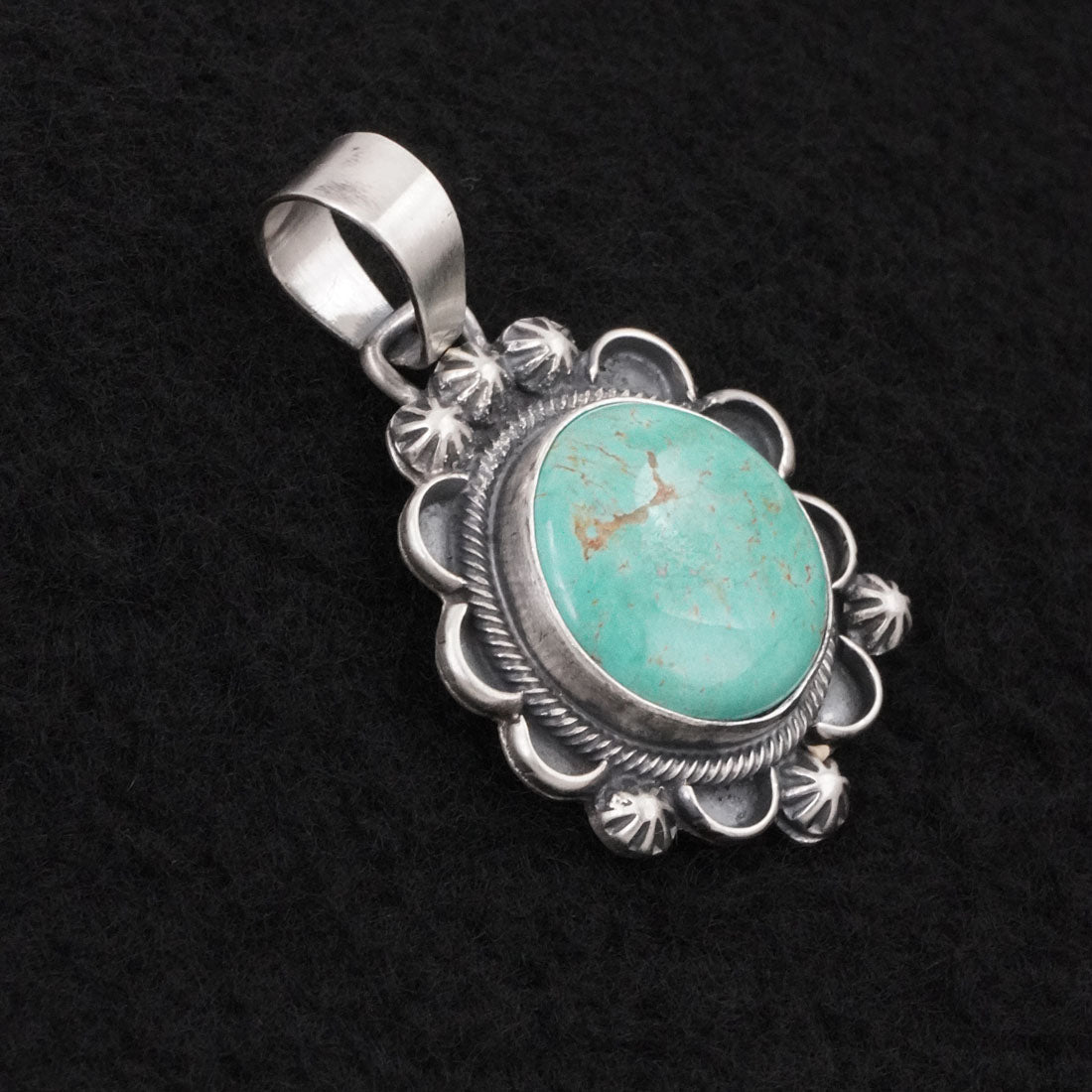 Bobby Johnson Turquoise & Sterling Silver Pendant