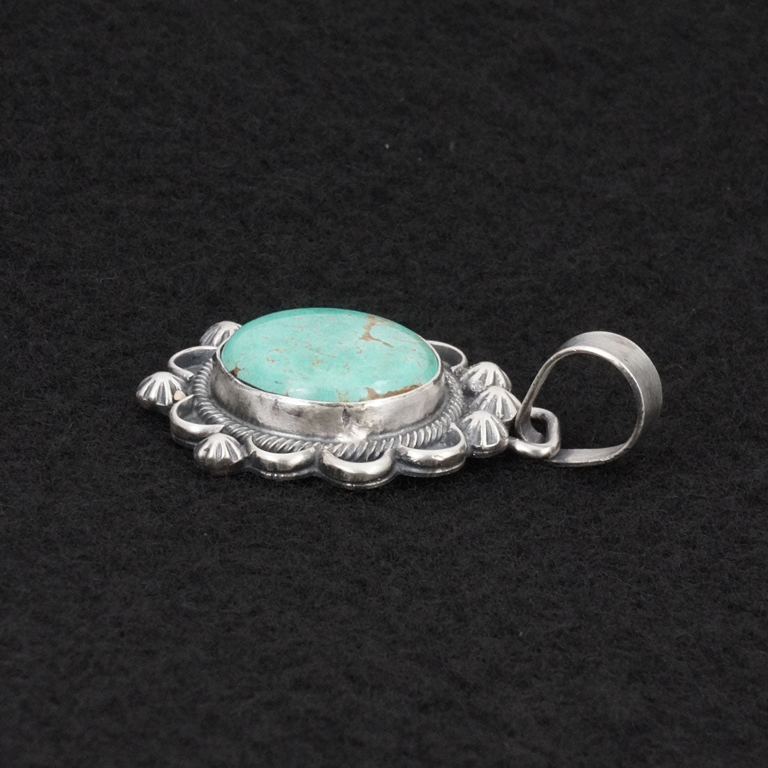 Bobby Johnson Turquoise & Sterling Silver Pendant