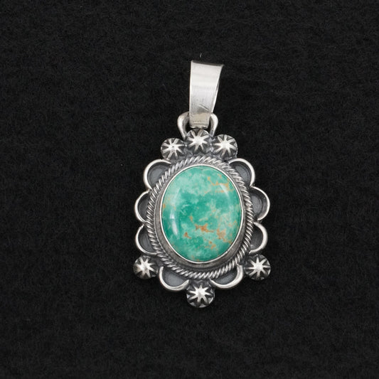 Bobby Johnson Turquoise & Sterling Silver Pendant