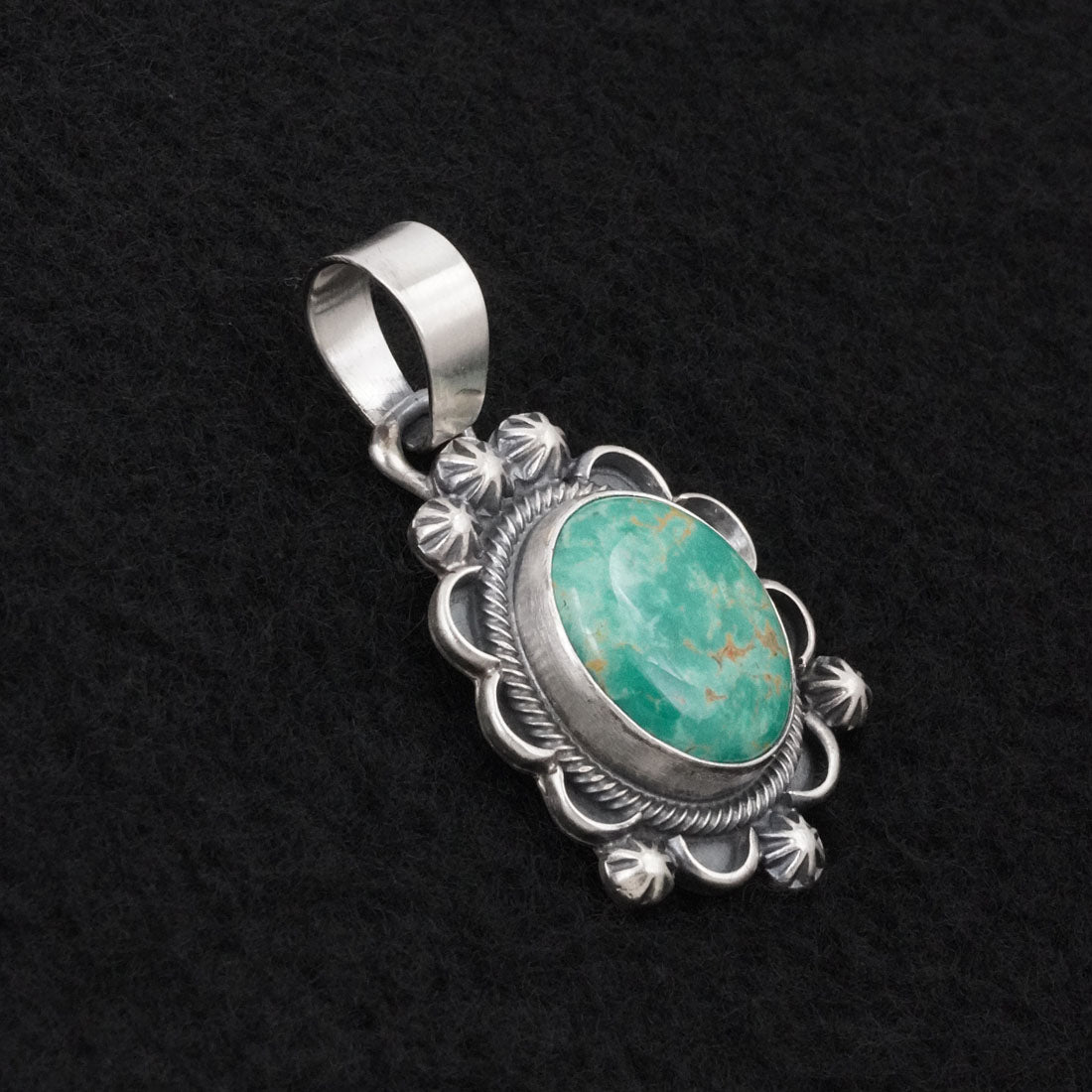 Bobby Johnson Turquoise & Sterling Silver Pendant