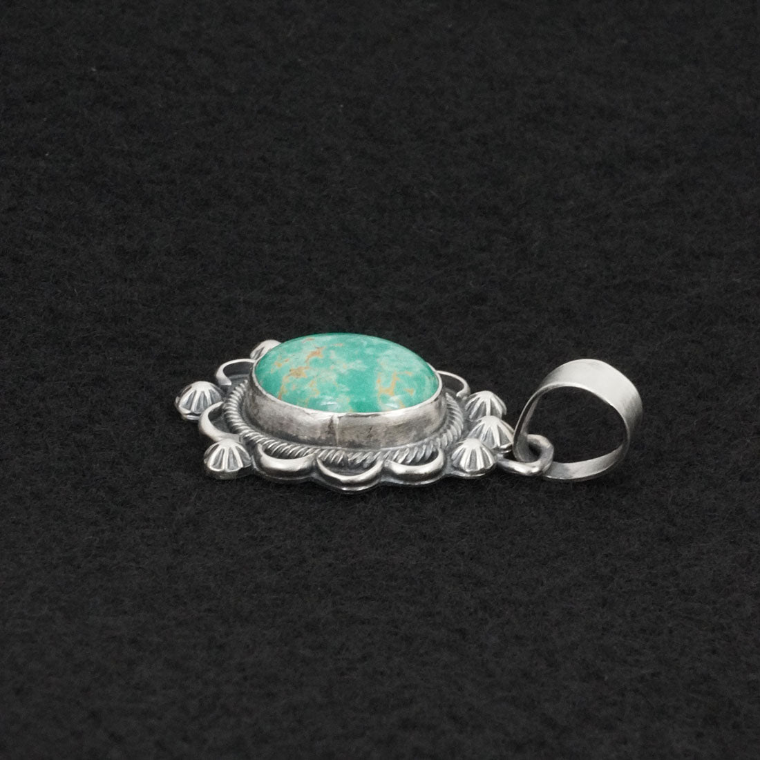 Bobby Johnson Turquoise & Sterling Silver Pendant