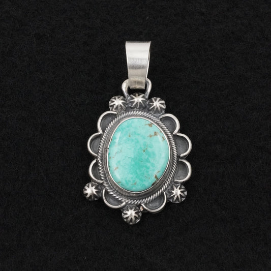 Bobby Johnson Turquoise & Sterling Silver Pendant