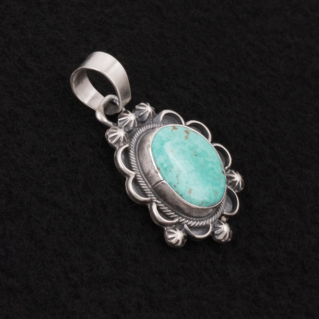 Bobby Johnson Turquoise & Sterling Silver Pendant