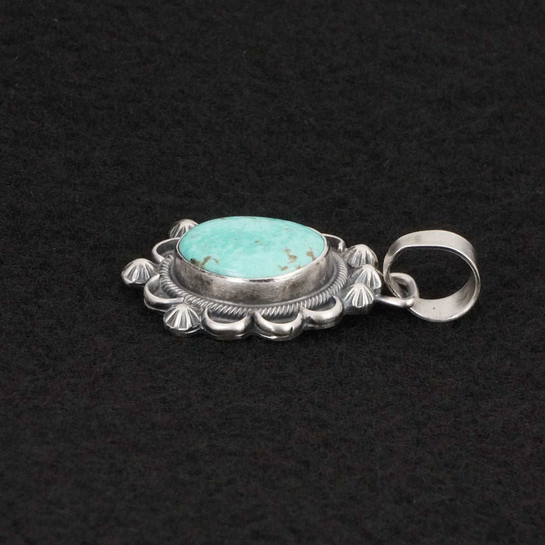 Bobby Johnson Turquoise & Sterling Silver Pendant