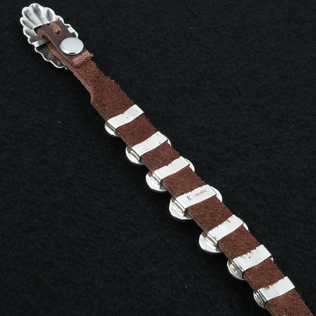 Marlene Ramone Turquoise, Sterling Silver & Leather Bracelet