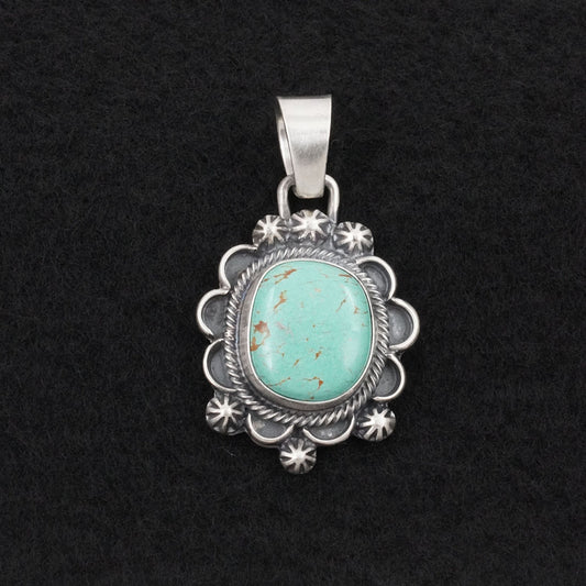 Bobby Johnson Turquoise & Sterling Silver Pendant