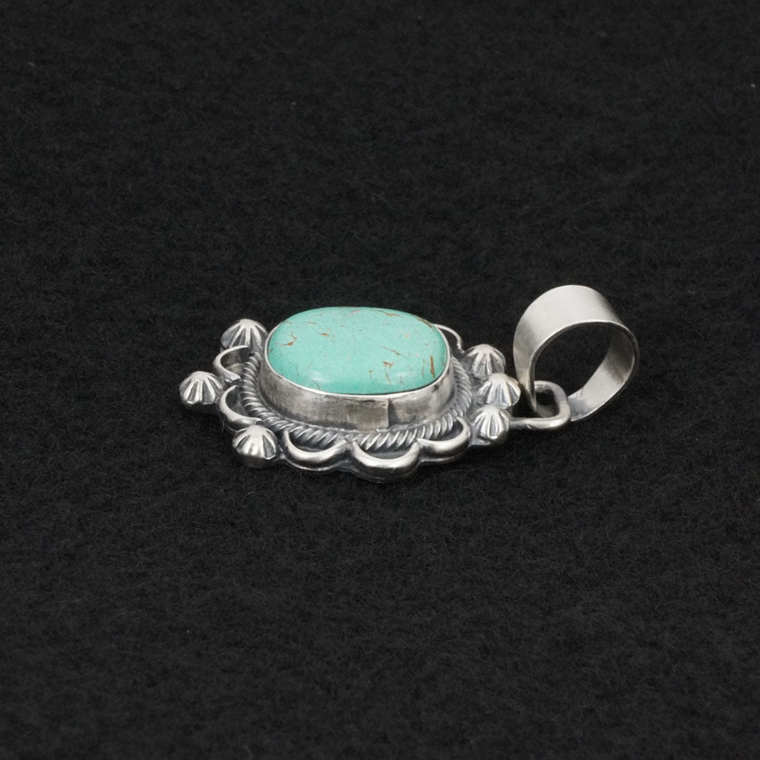 Bobby Johnson Turquoise & Sterling Silver Pendant