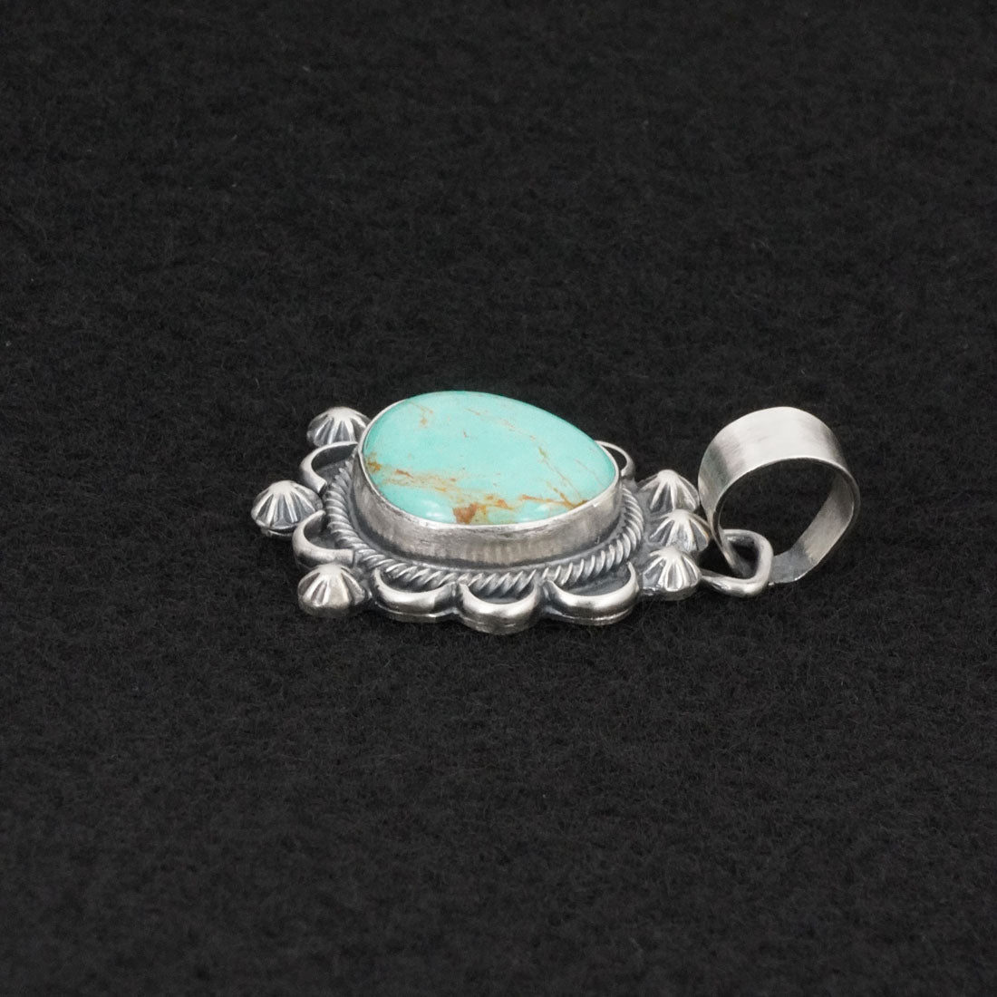 Bobby Johnson Turquoise & Sterling Silver Pendant