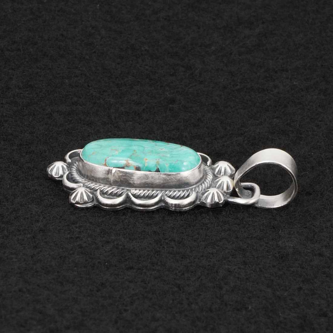 Bobby Johnson Turquoise & Sterling Silver Pendant