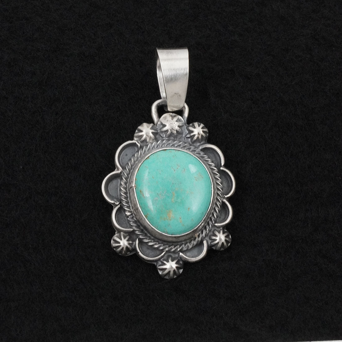 Bobby Johnson Turquoise & Sterling Silver Pendant