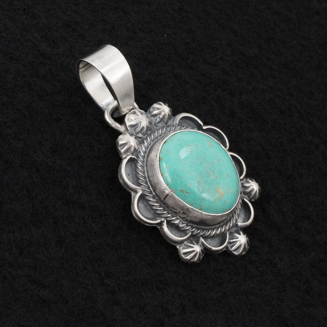 Bobby Johnson Turquoise & Sterling Silver Pendant