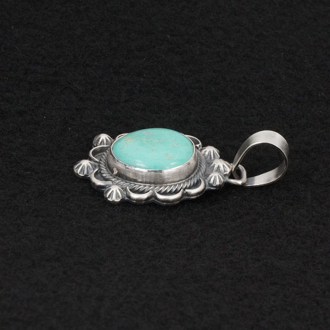 Bobby Johnson Turquoise & Sterling Silver Pendant