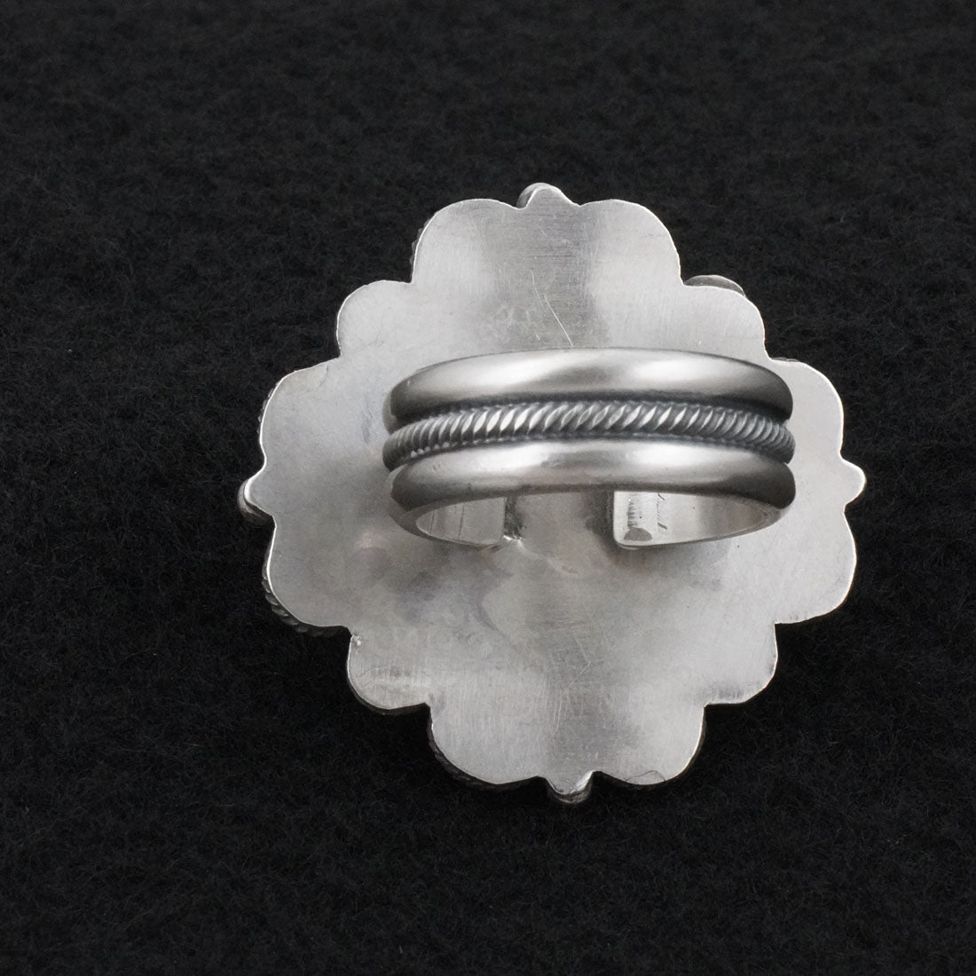 Michael Calladitto Turquoise & Sterling Silver Ring Size 8