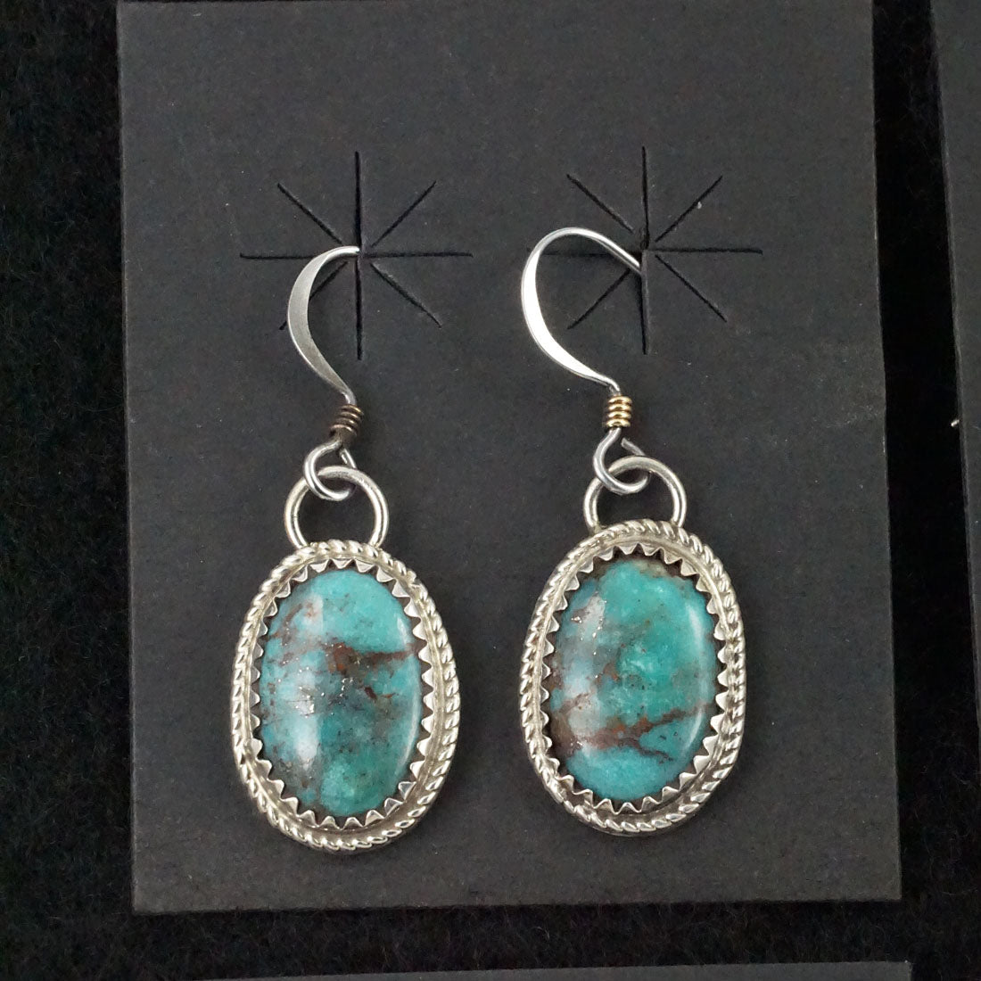 Ernest Hawthorne Turquoise & Sterling Silver Earrings