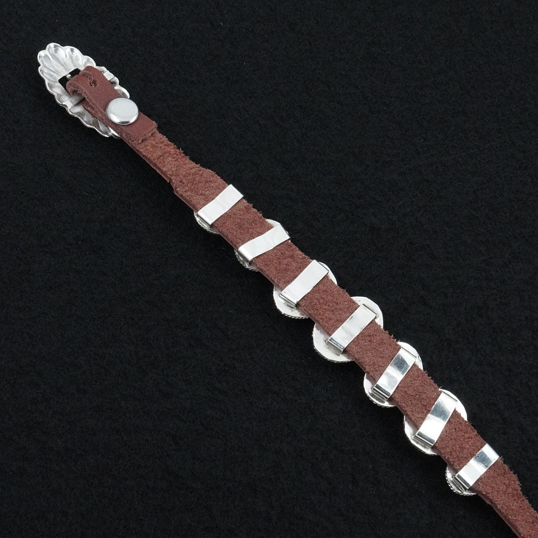 Marlene Ramone Turquoise, Sterling Silver & Leather Bracelet