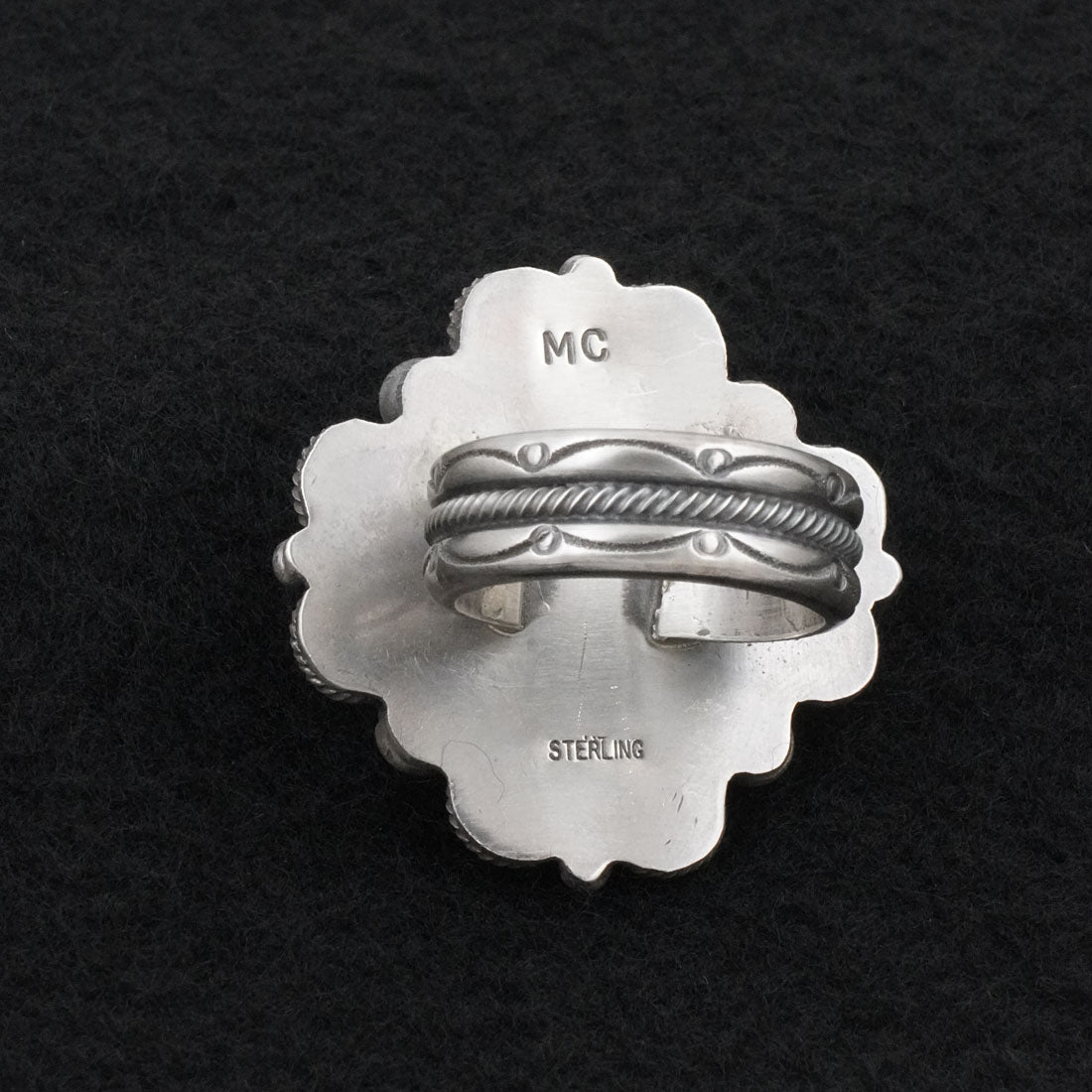 Michael Calladitto Turquoise & Sterling Silver Ring Size 9