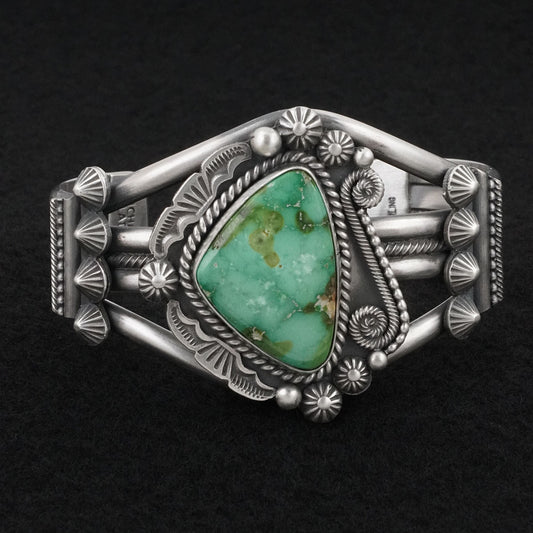 Michael Calladitto Turquoise & Sterling Silver Bracelet