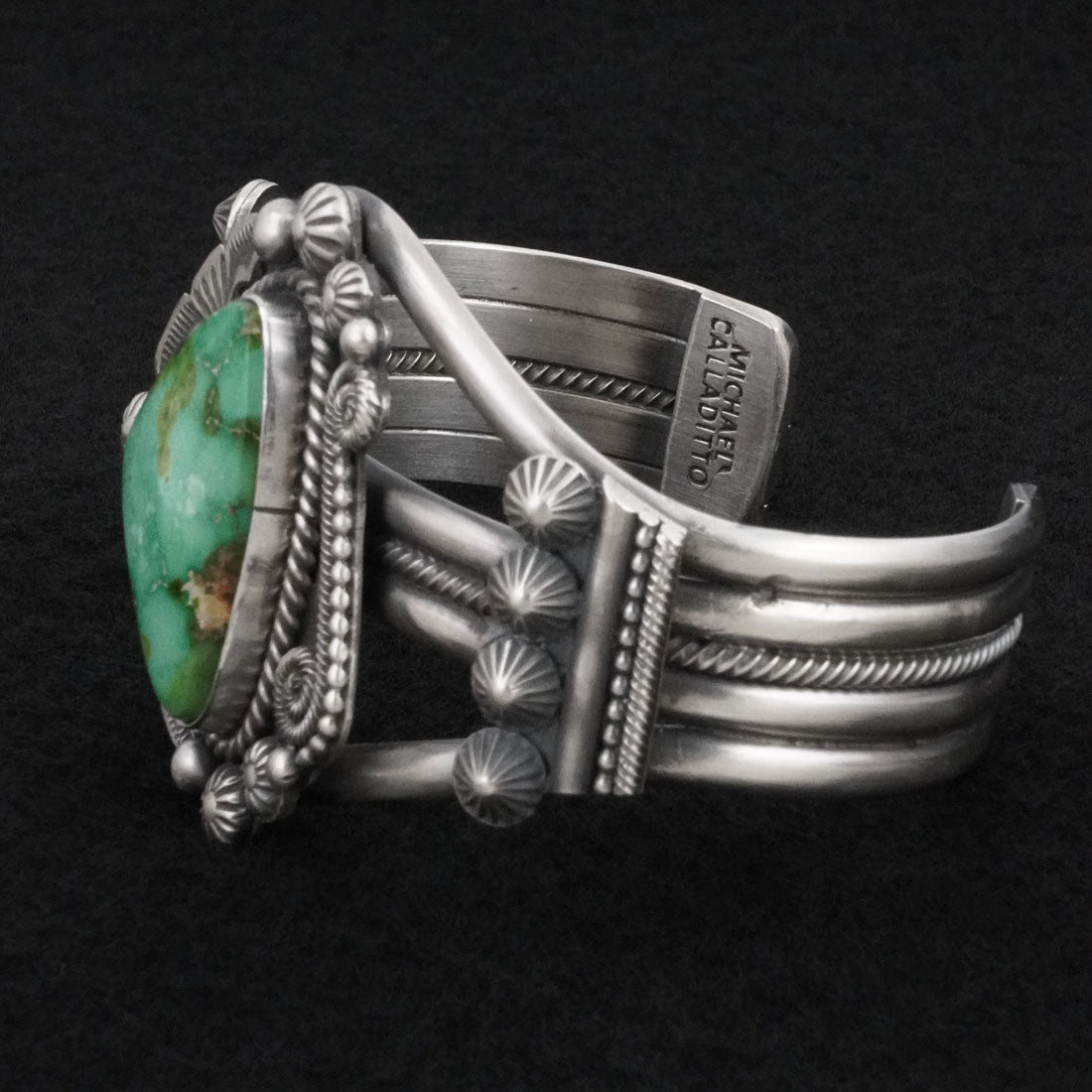 Michael Calladitto Turquoise & Sterling Silver Bracelet