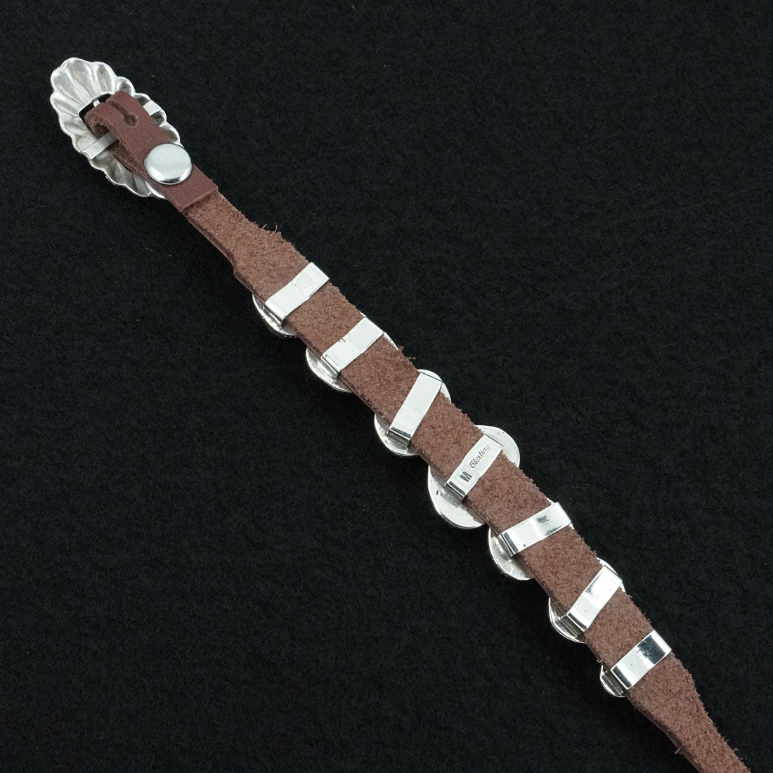 Marlene Ramone Turquoise, Sterling Silver & Leather Bracelet