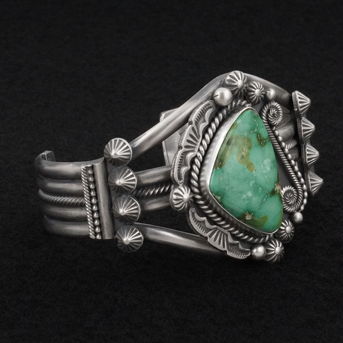 Michael Calladitto Turquoise & Sterling Silver Bracelet