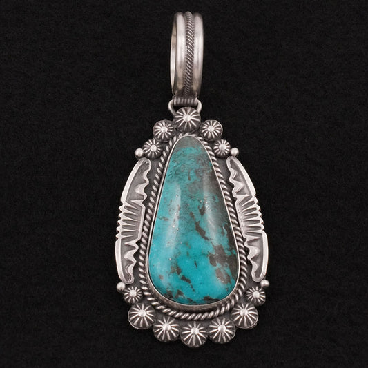Michael Calladitto Turquoise & Sterling Silver Pendant
