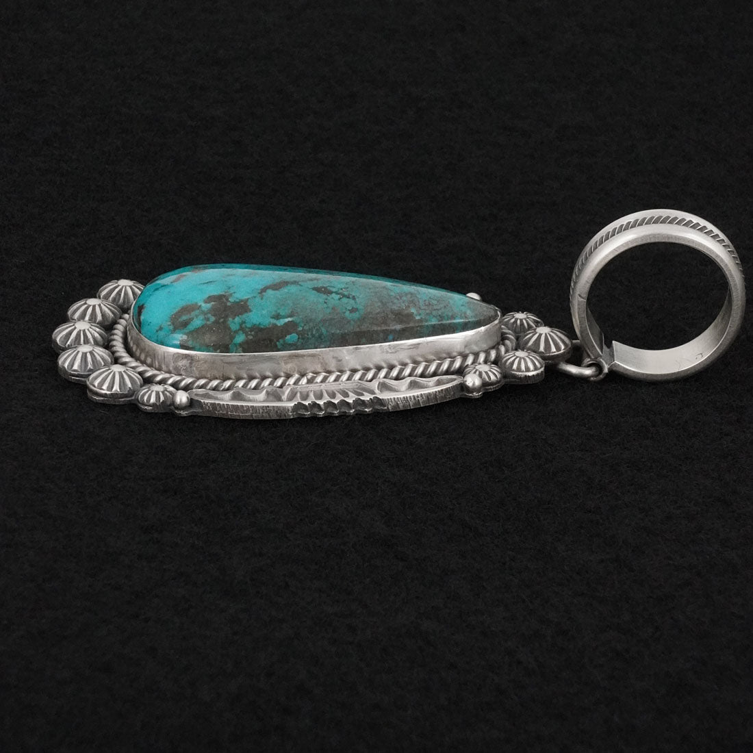 Michael Calladitto Turquoise & Sterling Silver Pendant