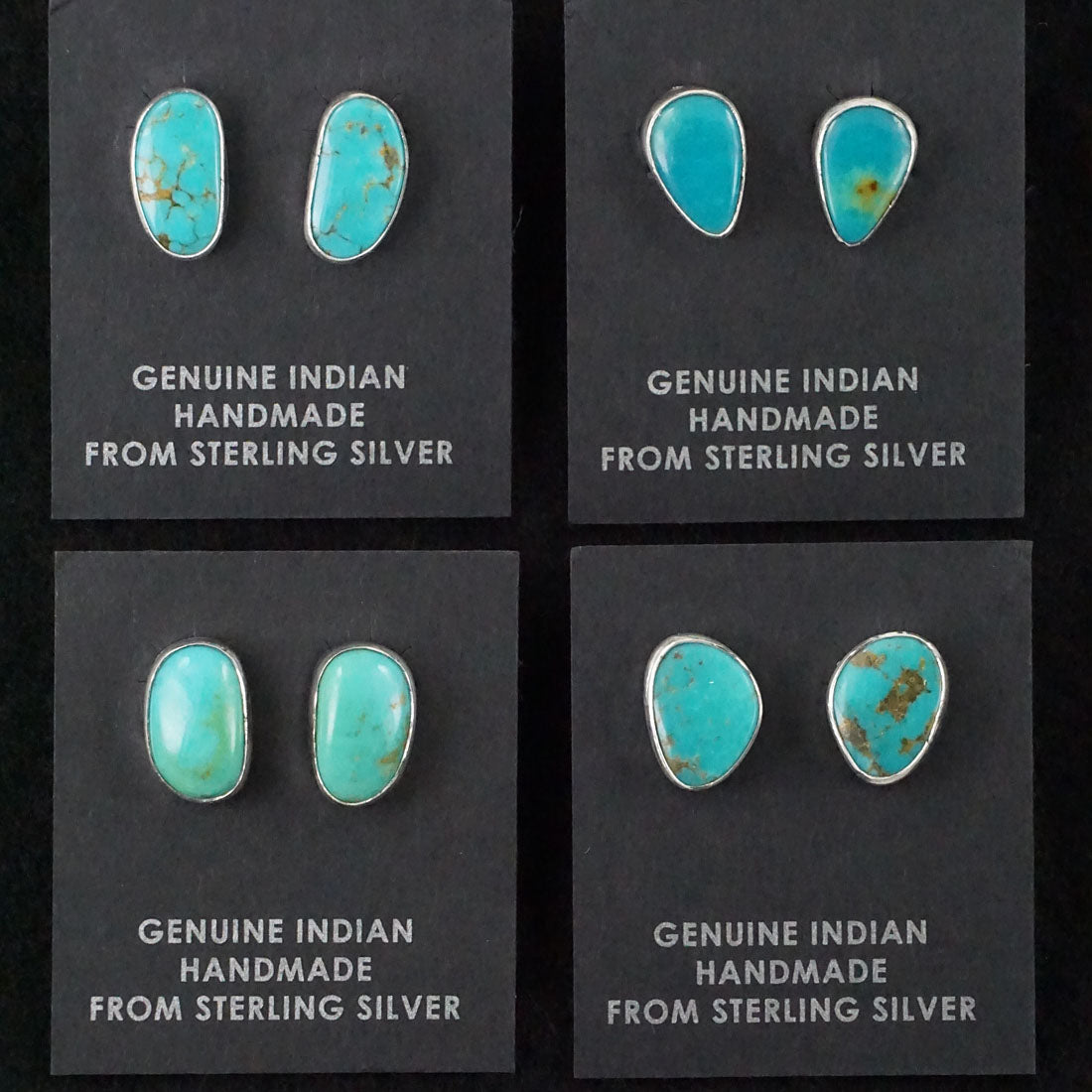 Marco Begaye Turquoise & Sterling Silver Earrings