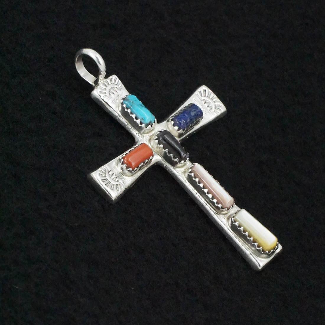 Marilyn Iule Multi-Stone & Sterling Silver Pendant