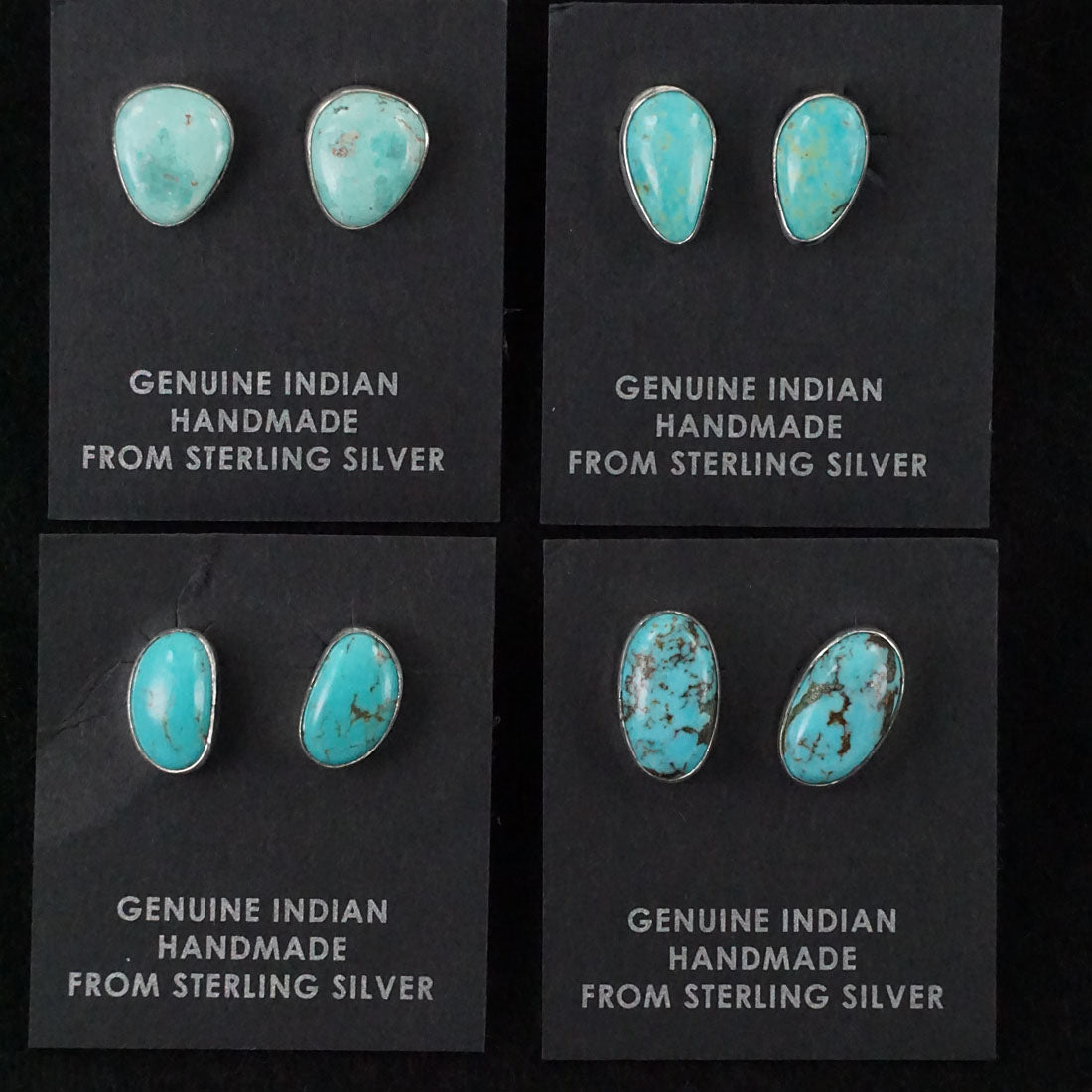 Marco Begaye Turquoise & Sterling Silver Earrings