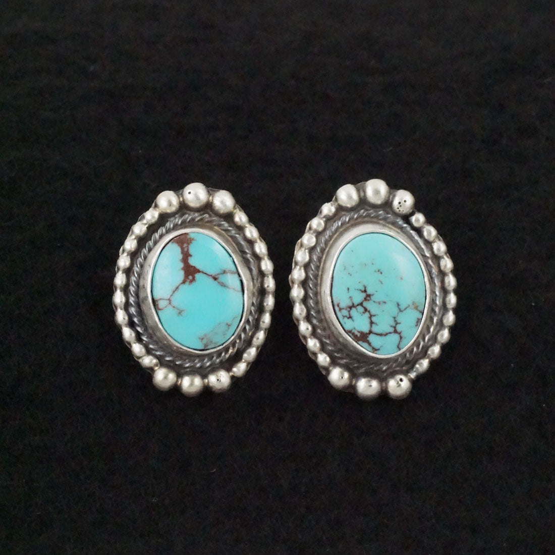 Kathleen Chavez Turquoise & Sterling Silver Earrings & Pendant