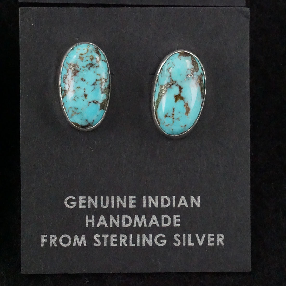 Marco Begaye Turquoise & Sterling Silver Earrings