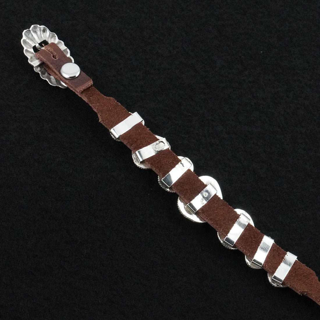 Rosita Charlie Turquoise, Sterling Silver & Leather Bracelet