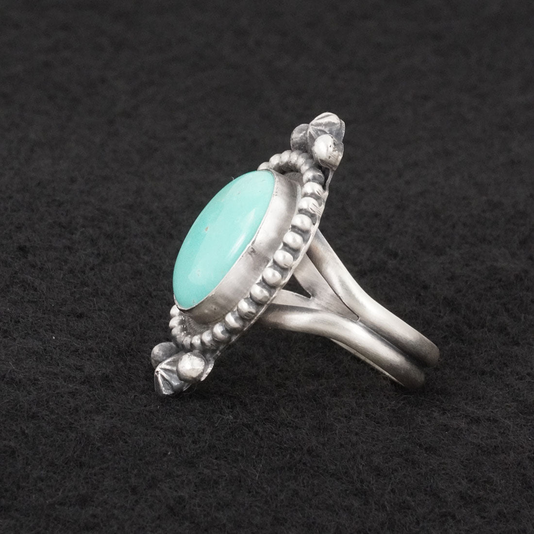 Darrin Livingston Turquoise & Sterling Silver Ring Size 8.5